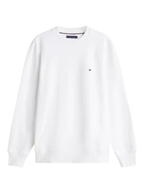 Tommy Hilfiger felpa bianca garzata TOMMY HILFIGER | MW0MW37237YBR